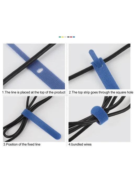 DIY GO 100 шт. нейлоновые кабельные стяжки Black Needle, 100 шт, фото 7