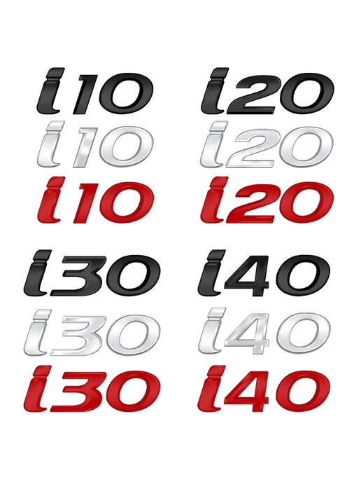 Металлический логотип I10, цвет 2, 2, фото 2