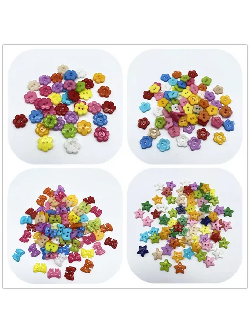 WPQQHYGT Пластиковые бабочки 12x15mm, 50шт, Цвет 02, 50 шт, фото 2