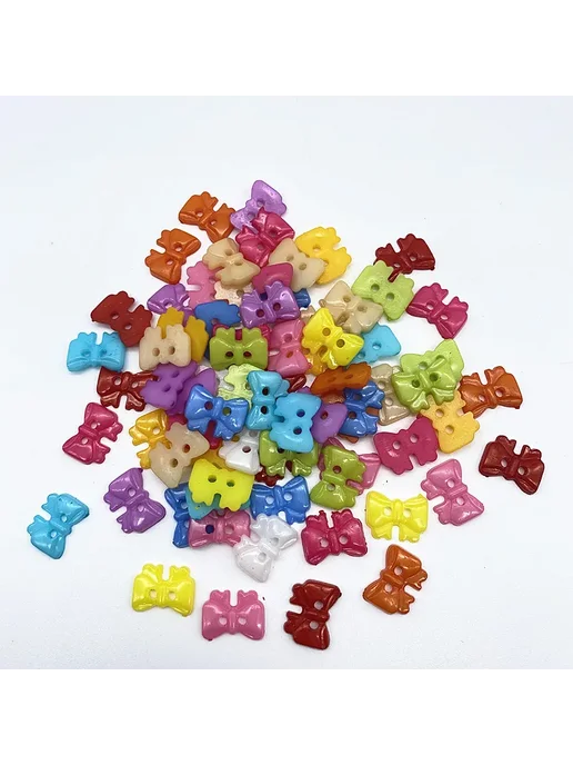 WPQQHYGT Пластиковые бабочки 12x15mm, 50шт, Цвет 02, 50 шт, фото 5