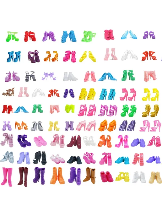 Fleta 30шт Кукольная одежда и аксессуары 1 6, цвет Random, 30 шт, 6 цв.