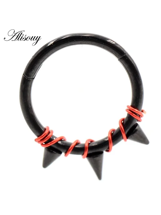 Alisouy Колечко для пирсинга сталь, золото, 16G, 16 г, фото 7