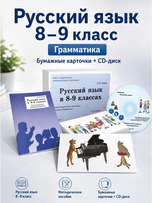 Наглядное пособие «Русский язык в 8–9 классах. Грамматика», вариант