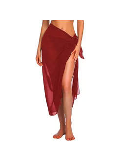 Dosabolakosa саронг полиэстер Wine Red-Long