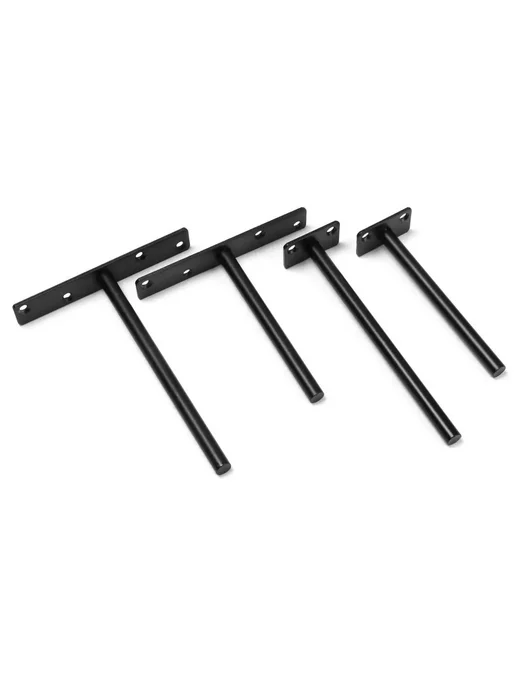 Нет бренда Кронштейны скрытые Black-200mm-2 Holes, черный, фото 4