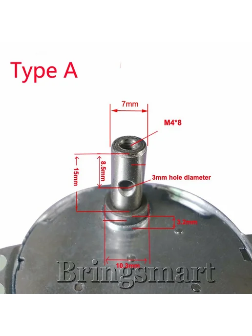 BRINGSMART Синхронный двигатель TYC-50 220В 2.5rpm or 3rpm, Синхронный 4rpm or 5rpm, фото 2