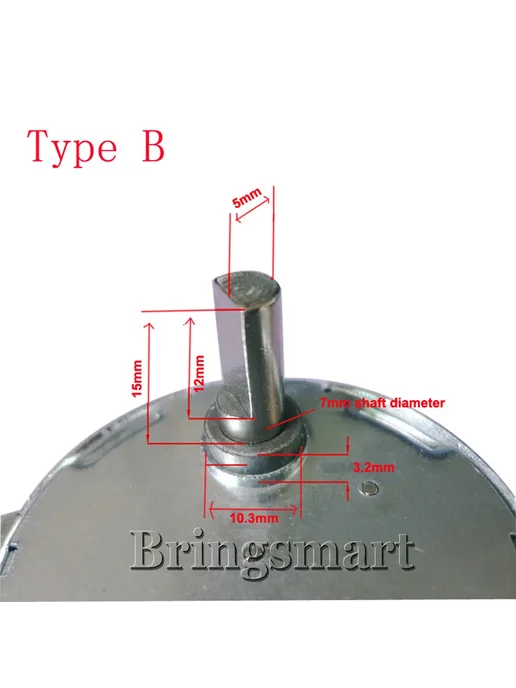 BRINGSMART Синхронный двигатель TYC-50 220В 2.5rpm or 3rpm, 5rpm or 6rpm, фото 3