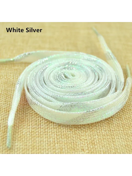 Nyacinth Шнурки для обуви White Silver 180 см, белый