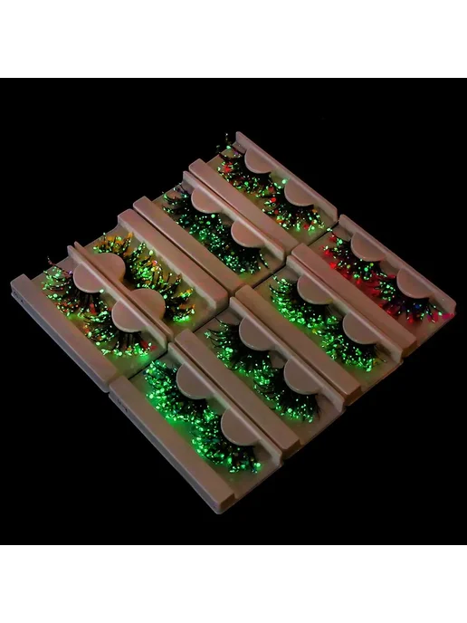 Нет бренда Цветные 3D ресницы накладные, Color 12, вариант, фото 3