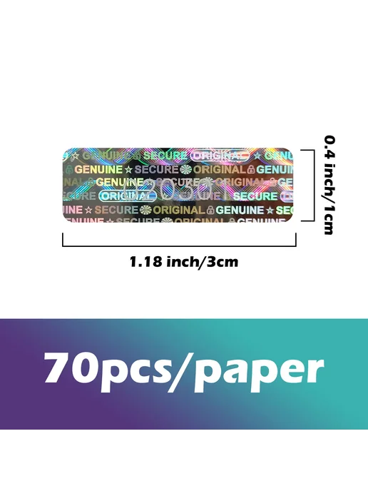 Нет бренда Голографические наклейки-пломбы, 280pcs, 280 шт, фото 4