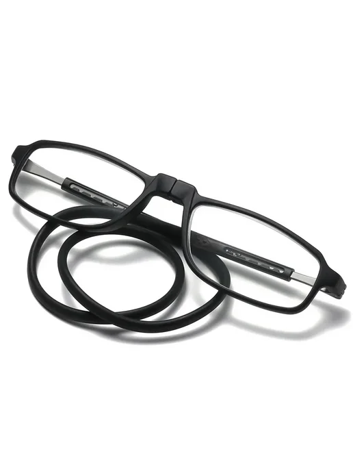 Нет бренда Магнитные очки для чтения black +400, черный