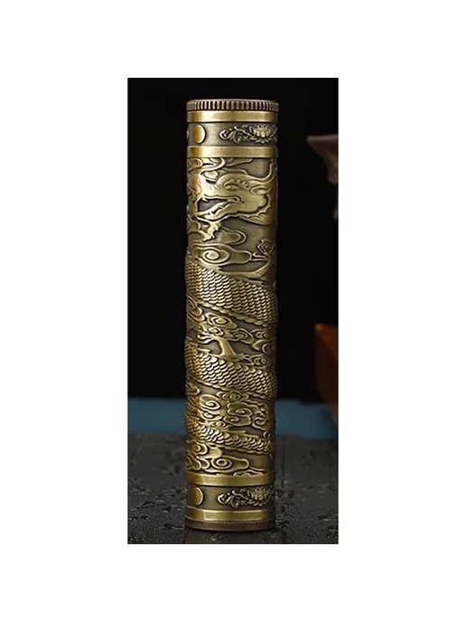 Нет бренда Металлический портсигар Будда Golden Buddha, Бронзовый дракон