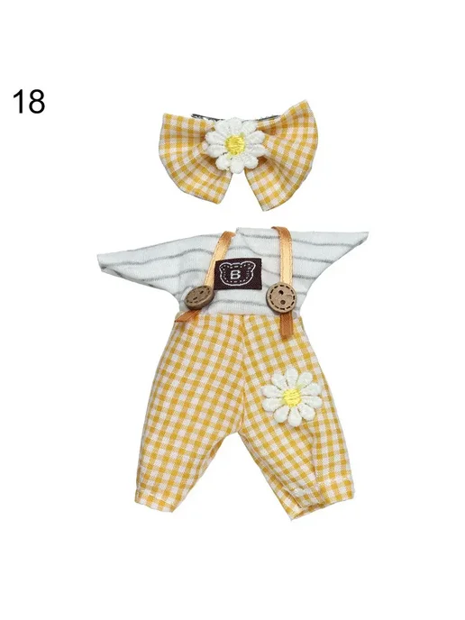 Нет бренда Комплект одежды для куклы 16 см, желтый, style2-18, желтый