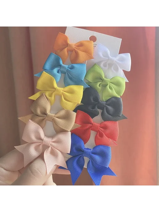Baby Bows Заколки для волос 10 шт, цвет 530-7, 10 шт