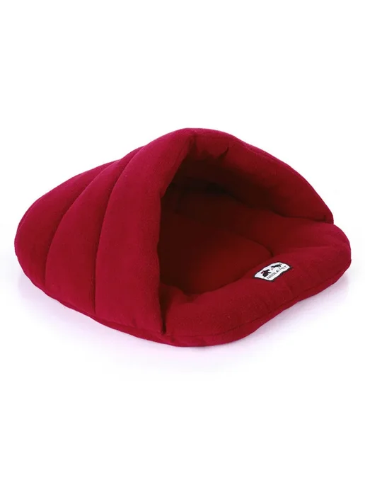 DCPET Бордовый домик для кошек и собак, 38x48 см