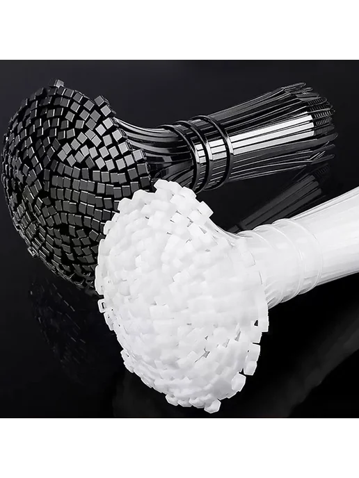 Пластиковые нейлоновые кабельные стяжки Black(3x150mm), 2.5x200 мм, 500 шт, фото 3
