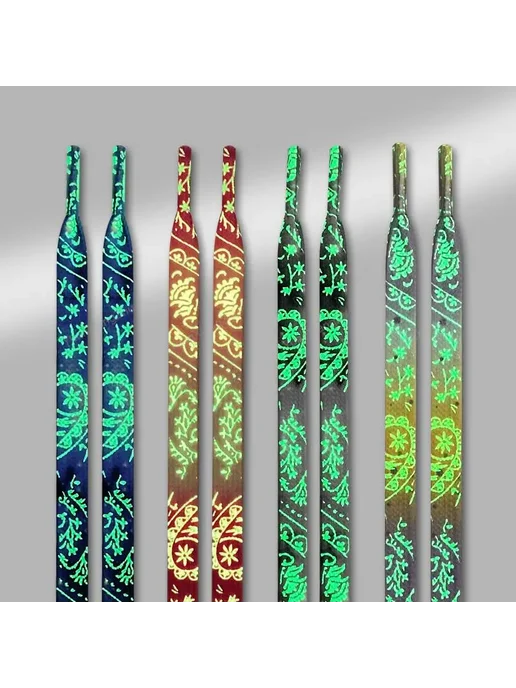 SMATLELF Шнурки для обуви, 120 см, Розовый, YG-6-Rainbow, розовый, фото 3