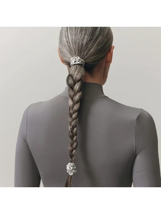 Guoxi Шелковые резинки для волос Sunddelv Silk 2 шт. Синий, 9, 2 шт, фото 7