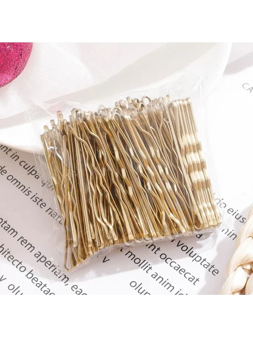 Черные заколки-невидимки для волос 50 шт, 50 шт, фото 5