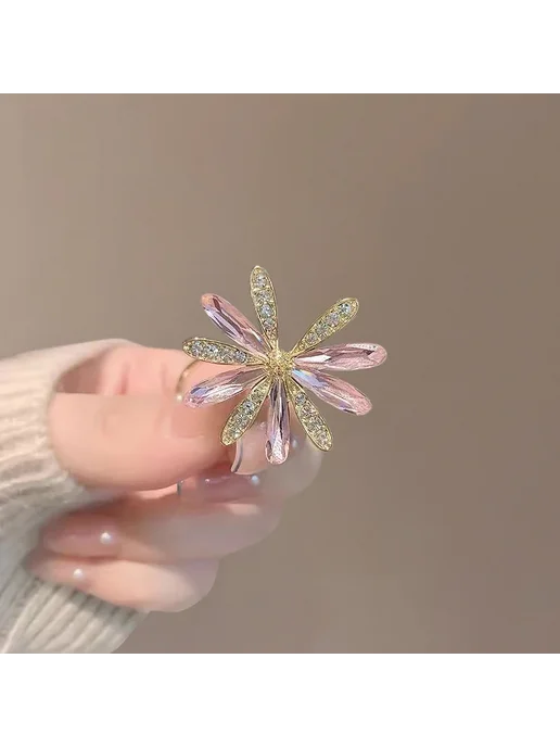Нет бренда Брошь сердечко с жемчугом, XZ03, вариант, фото 2