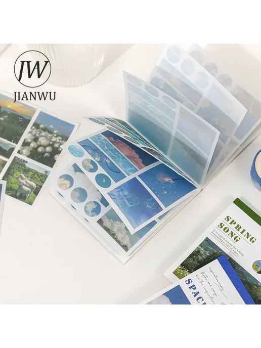 jianwu Стикеры для скрапбукинга, 85 мм x 85 мм, 40 листов, Цвет TZ, вариант, фото 2