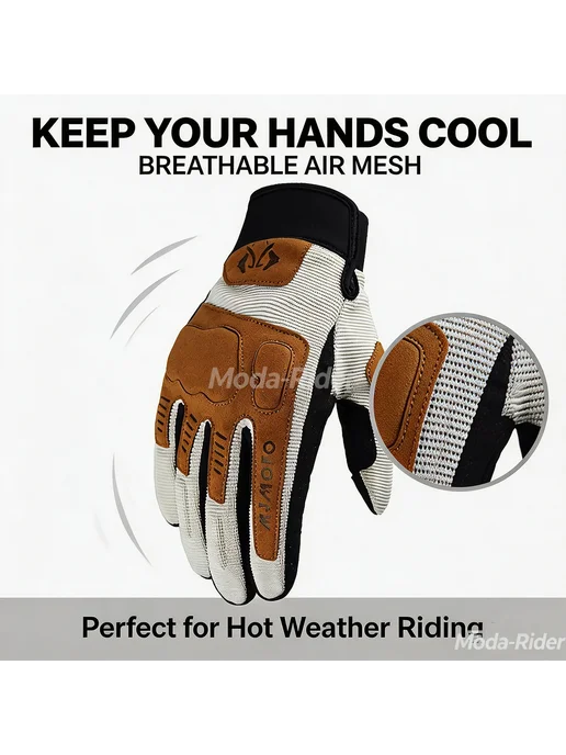 MJMOTO Летние мотоциклетные перчатки с сенсорным экраном, дышащие, розовый, фото 3