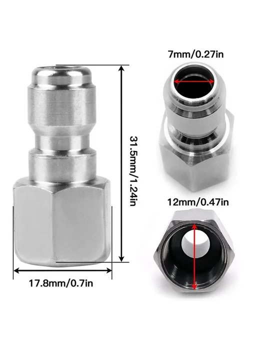 Kaikarai Муфта для мойки высокого давления M14x1.5, 1 4 дюйм, 14x1.5, фото 3