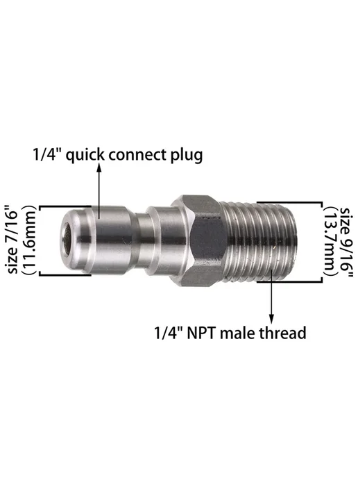 Kaikarai Муфта для мойки высокого давления M14x1.5, 1 4 дюйм, 14x1.5, фото 4