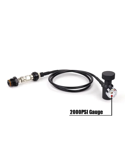 HPA Remote Hose Line 37 дюймов Quick Disconnect, черный
