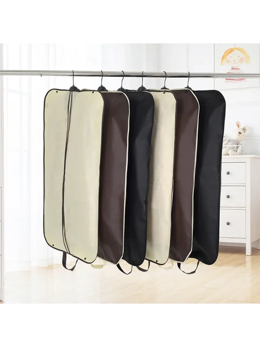 Нет бренда Черный чехол для одежды из non-woven fabrics, коричневый, фото 7