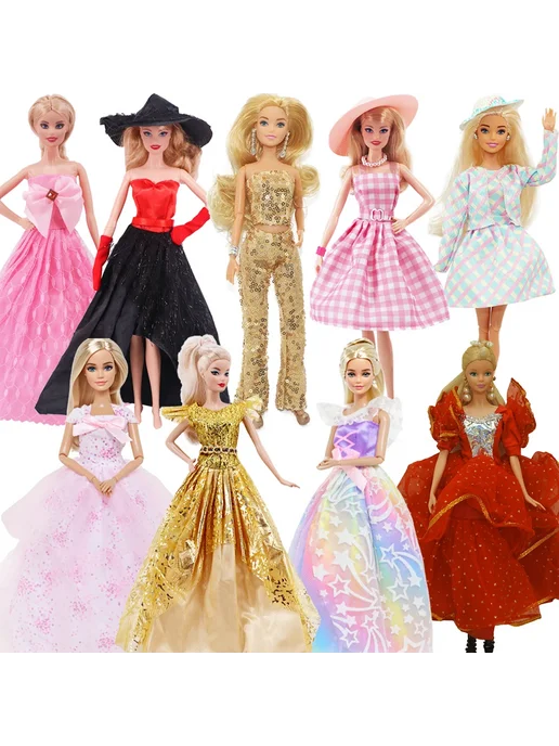 luckdoll Платье для куклы xm1108, желтый, фото 2