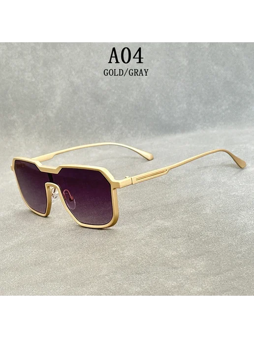 ZUIDID Солнцезащитные очки мужские A04 Gold Gray, серый