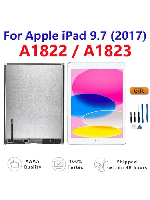 Нет бренда ЖК-экран для Apple iPad 5 White with button, белый, фото 2