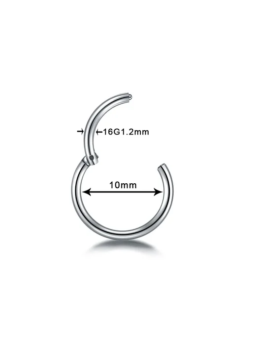 SWANJO Кольцо для пирсинга 16G 1.2mm, 10mm, Style 31, 16 г