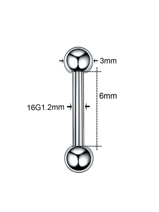 SWANJO Кольцо для пирсинга 16G 1.2mm, 10mm, Style 31, 16 г, фото 5