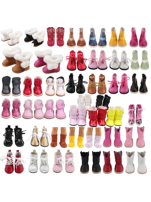 DOLL TALK Розовые сапожки для куклы 18 дюймов (43 см), SH-0024-5, розовый, фото 2