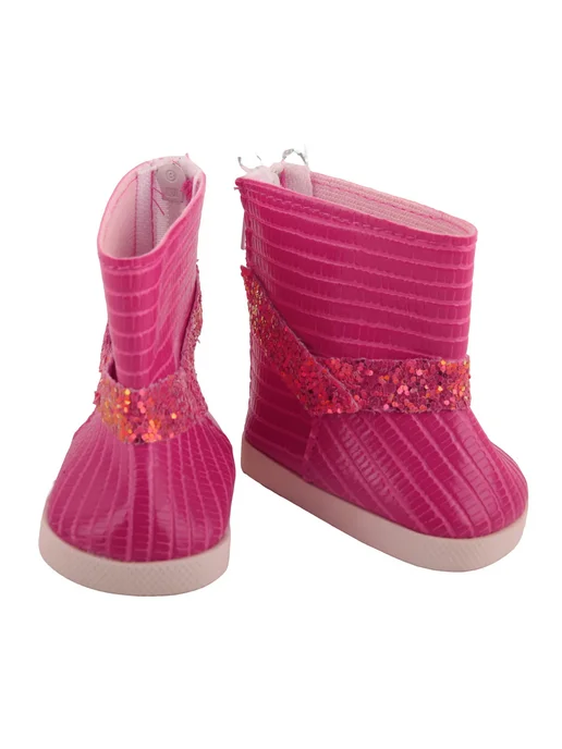 DOLL TALK Розовые сапожки для куклы 7 см, SH-0024-6, розовый, фото 3