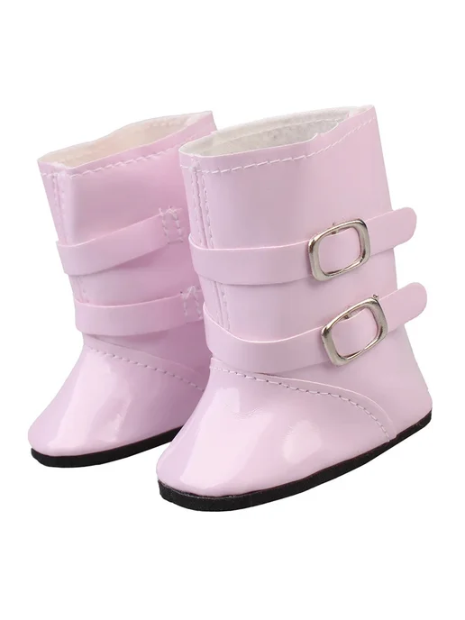 DOLL TALK Розовые сапожки для куклы 7 см, SH-0024-6, розовый, фото 4
