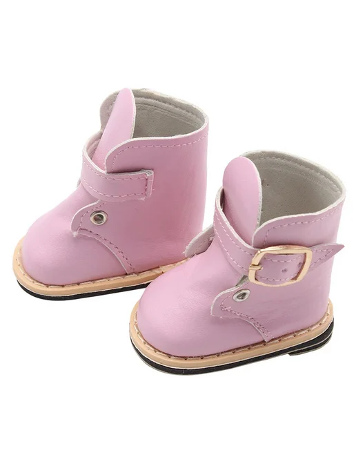 DOLL TALK Розовые сапожки для куклы 7 см, SH-0024-6, розовый, фото 5