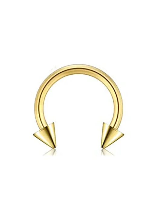 Нет бренда WKOUD Серьги для пирсинга 1PC B-Rose gold 1.2x6mm, бежевый