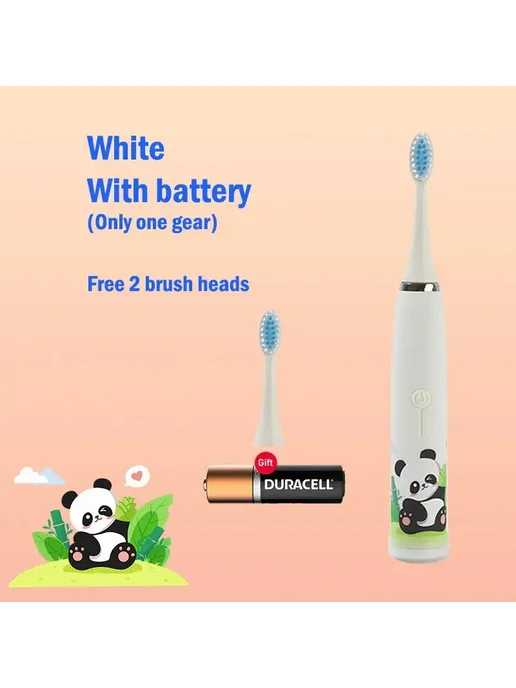 Toothink Детская электрическая зубная щетка Cartoon battery 2 head, вариант