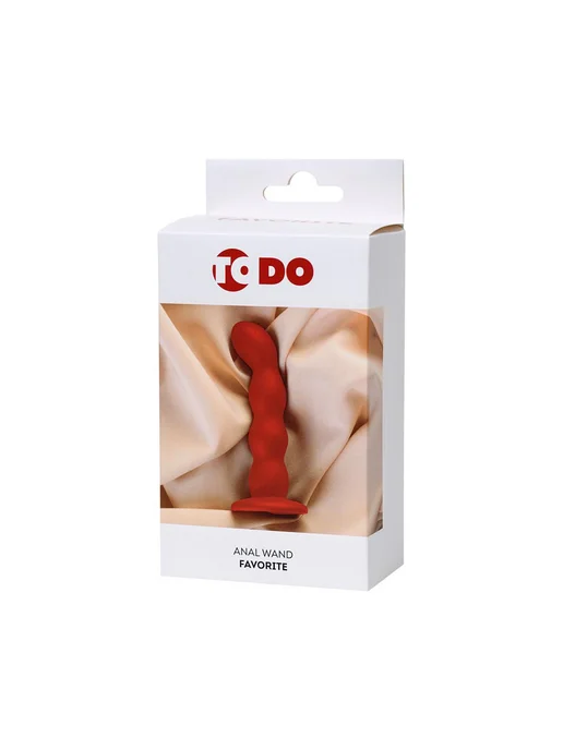TOYFA TODO Анальный стимулятор с изогнутой головкой ToDo Favorite, красный, фото 5