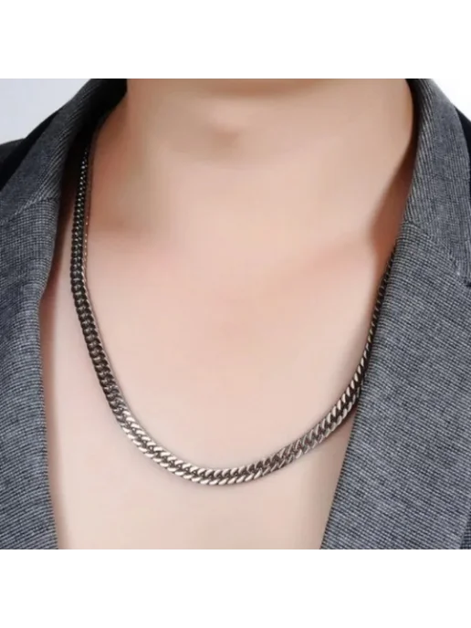 HNSP Цепь стальная кубинка 50см, 8мм, 60 см 14MM wide, фото 5