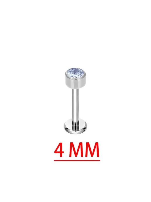 Титановые кольца для пирсинга G23 0.8x10mm Cylinder 4mm, титан