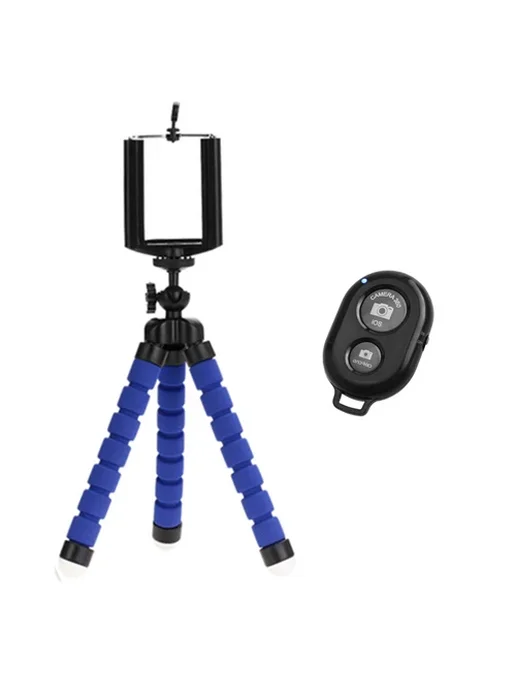 VeFly Штатив монопод для телефона Bluetooth Red Tripod Remote, синий