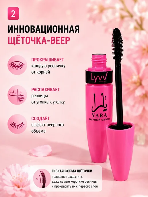 Тушь для ресниц для удлинения, черный, фото 2