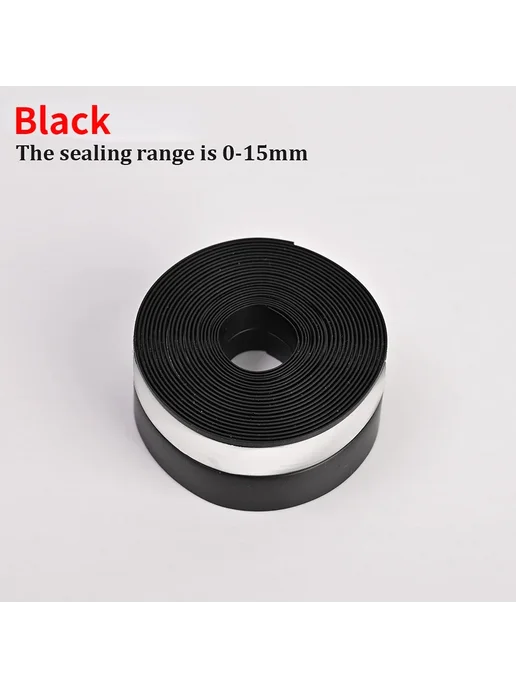 Нет бренда ПВХ уплотнительная лента 3M Black, черный