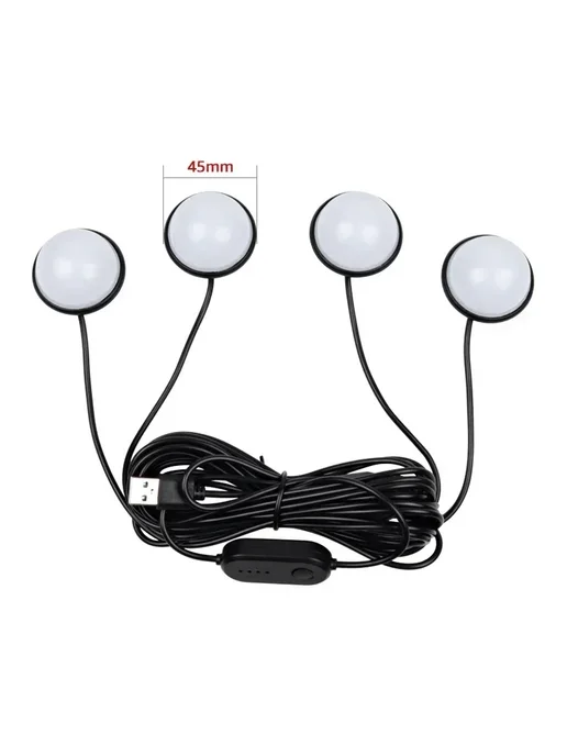 QYJSD Автомобильные светодиодные коврики RGB, Button Control, вариант, фото 6