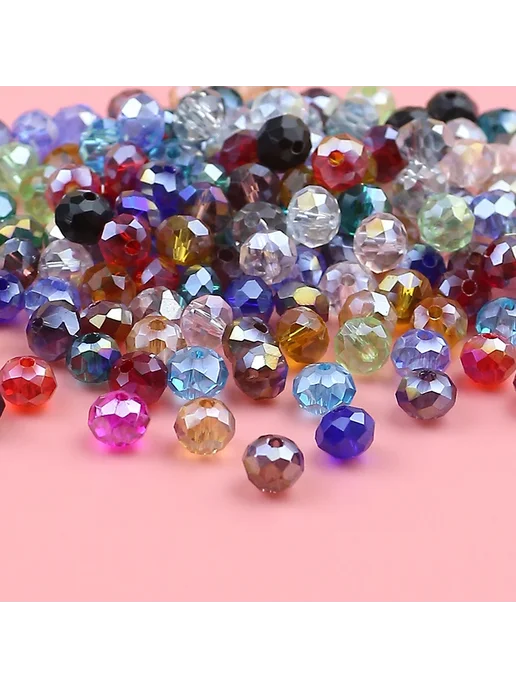 YHBZRET Хрустальные бусины 2 3 4 6 8 мм, Mixed Color