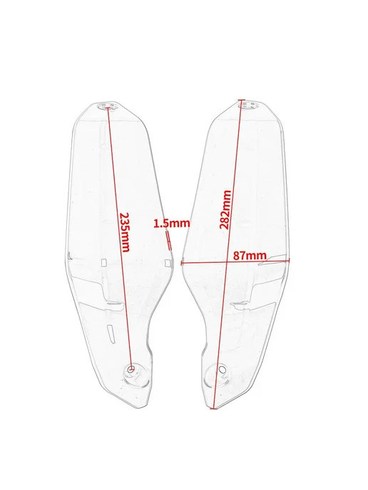 WolflineMoto Защитная крышка для экрана Honda Africa Twin Red, красный, фото 7